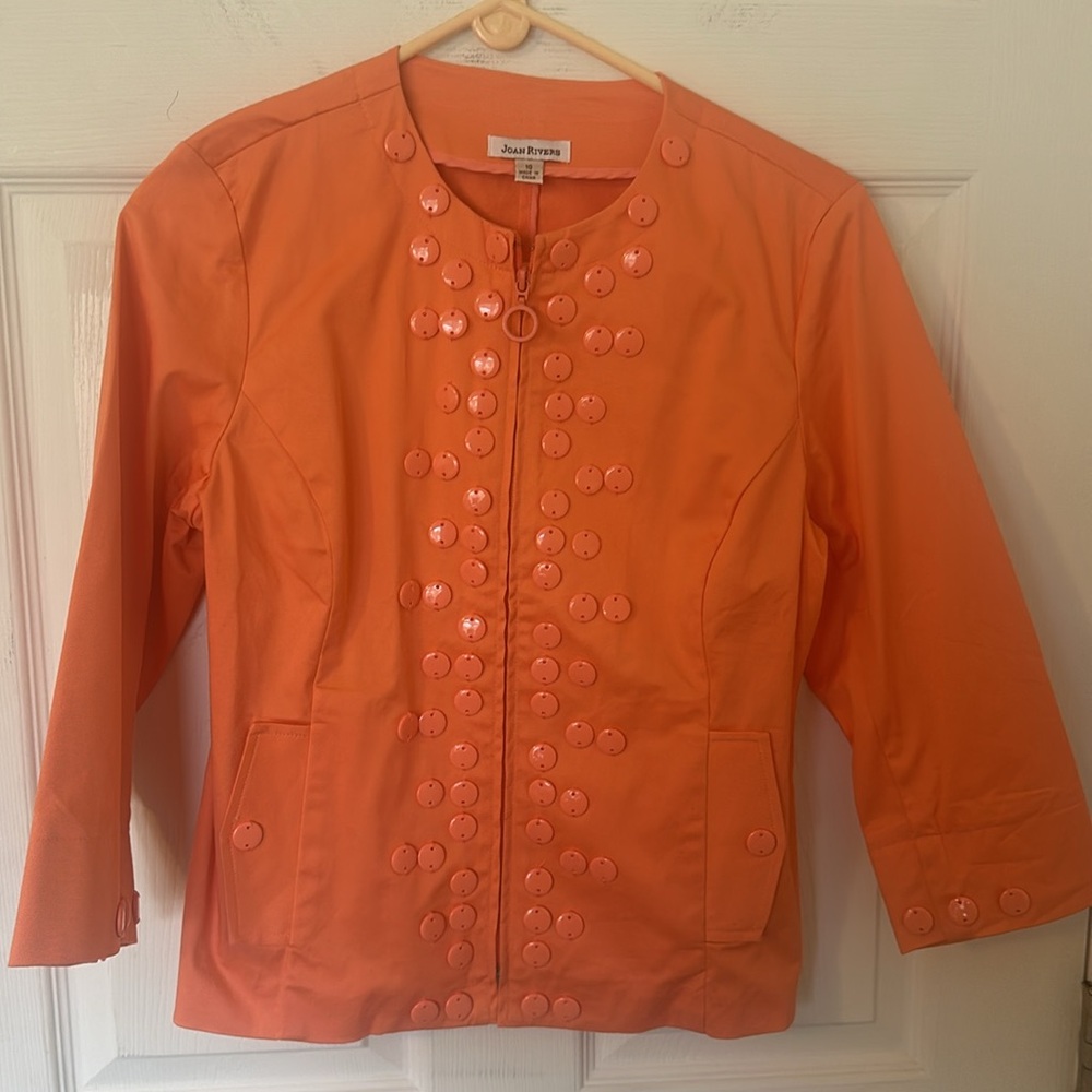 Women’s Jones Rivers Dress Jacket size 10 orange excellent condition